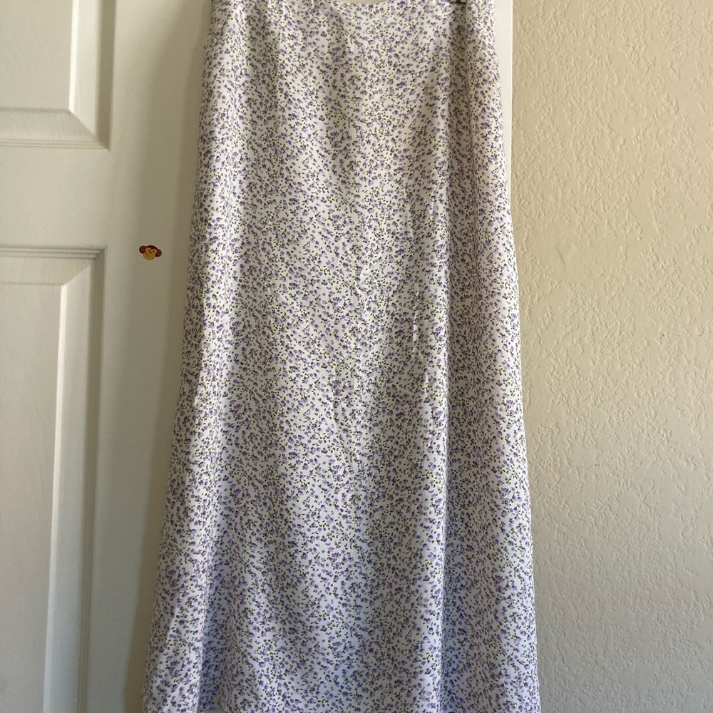 Brandy Melville floral midi skirt